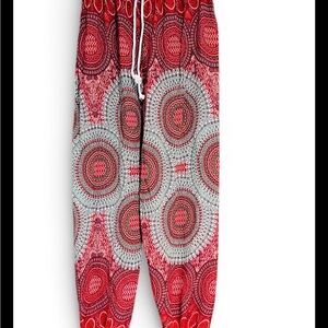 Smocked Waist Pyjama Side Pocket yoga lounge Trousers